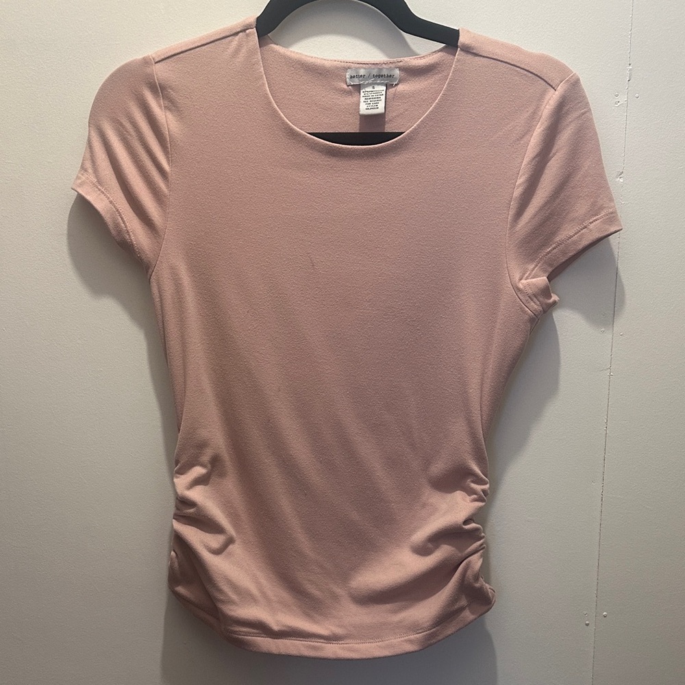 Stretchy pink flattery top